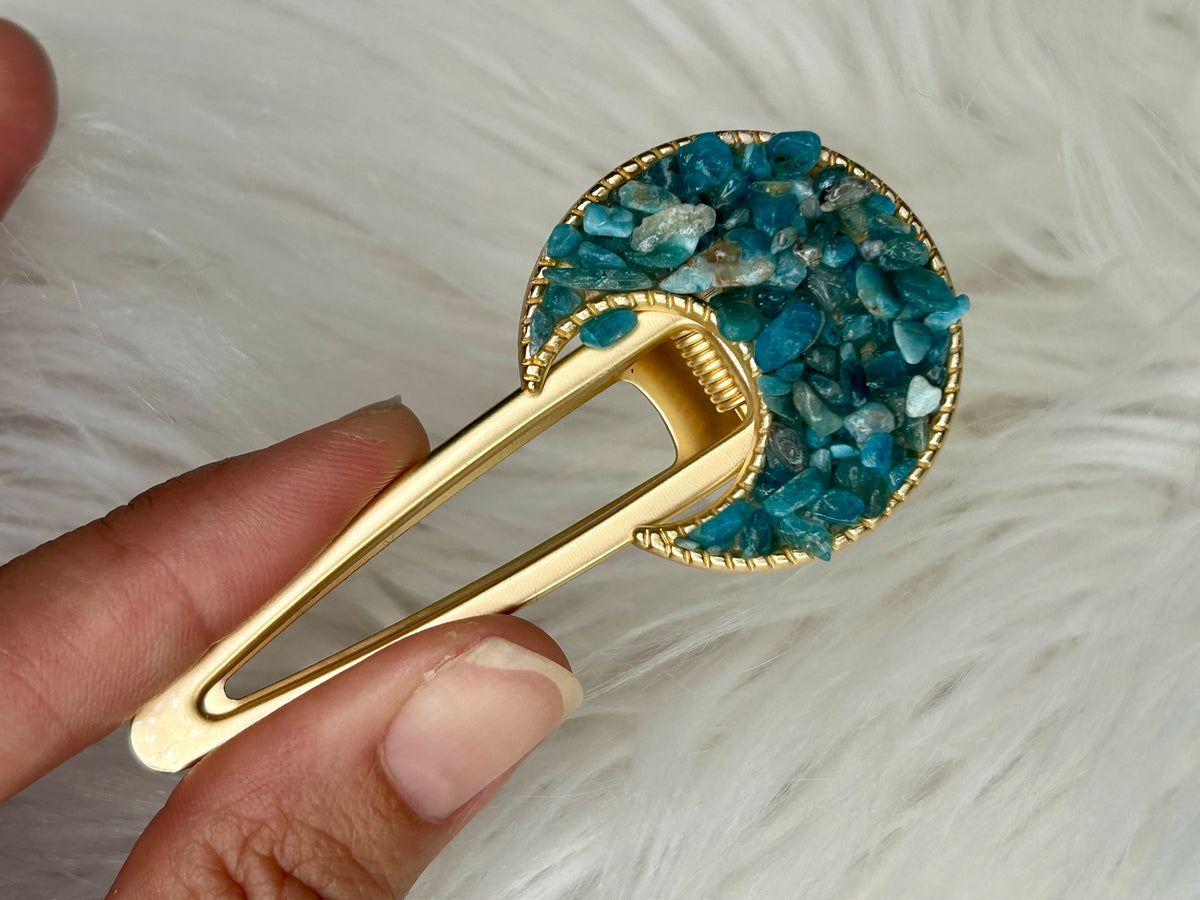 Crystal Moon Hair Clip