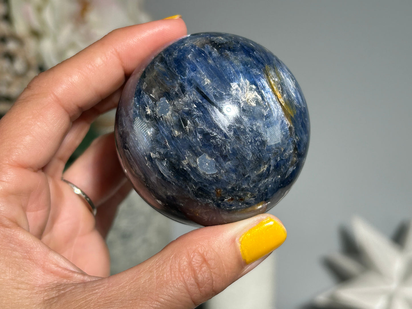 Blue Kyanite Sphere (2.2", 56mm)