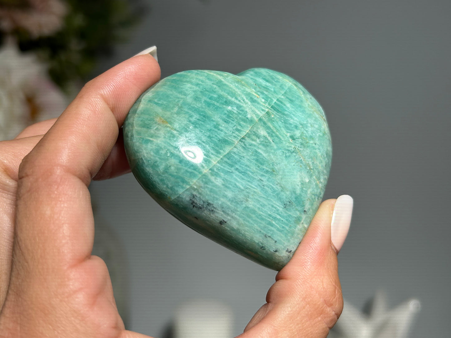 Amazonite Heart (2.5", 63mm)