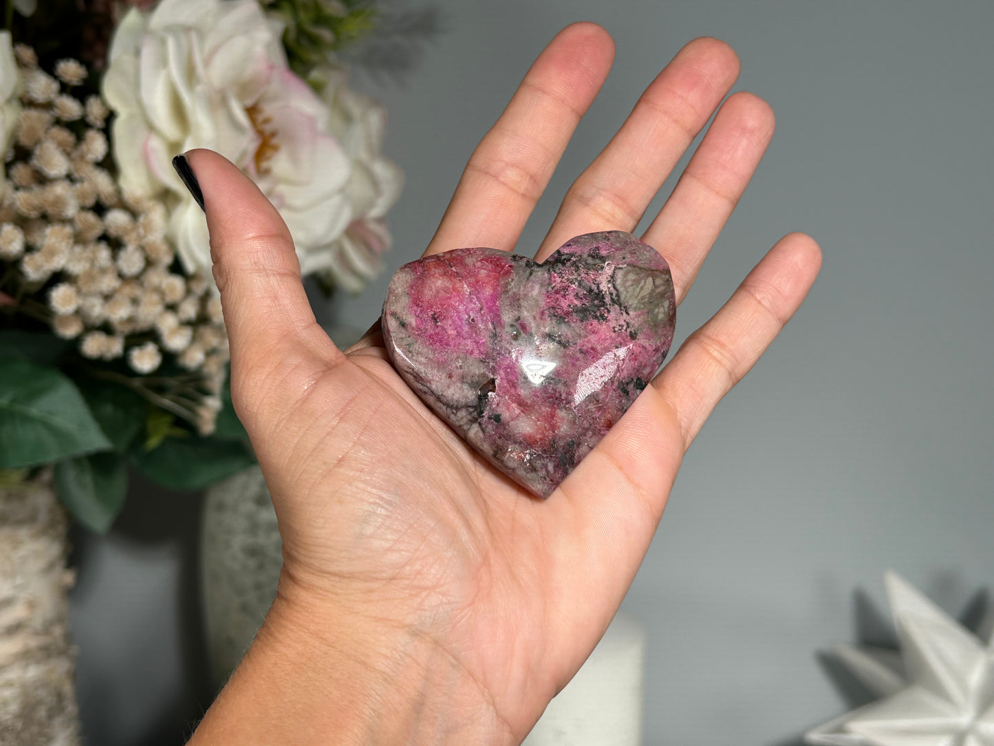 Cobalto Calcite Heart (2.4", 62mm)