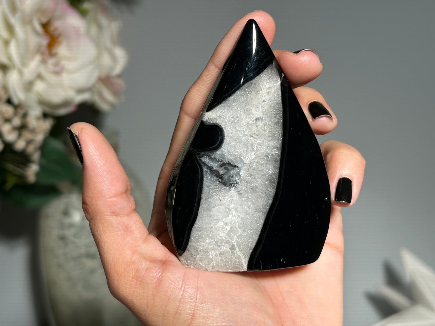 Black Agate Freeform (3.4", 85mm)