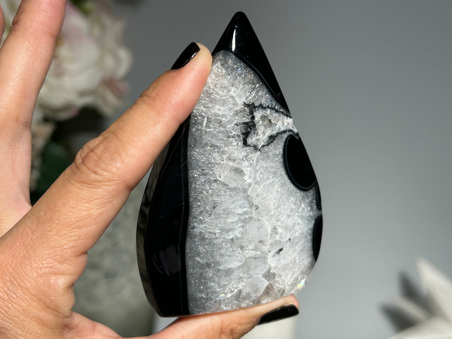 Black Agate Freeform (3.4", 85mm)