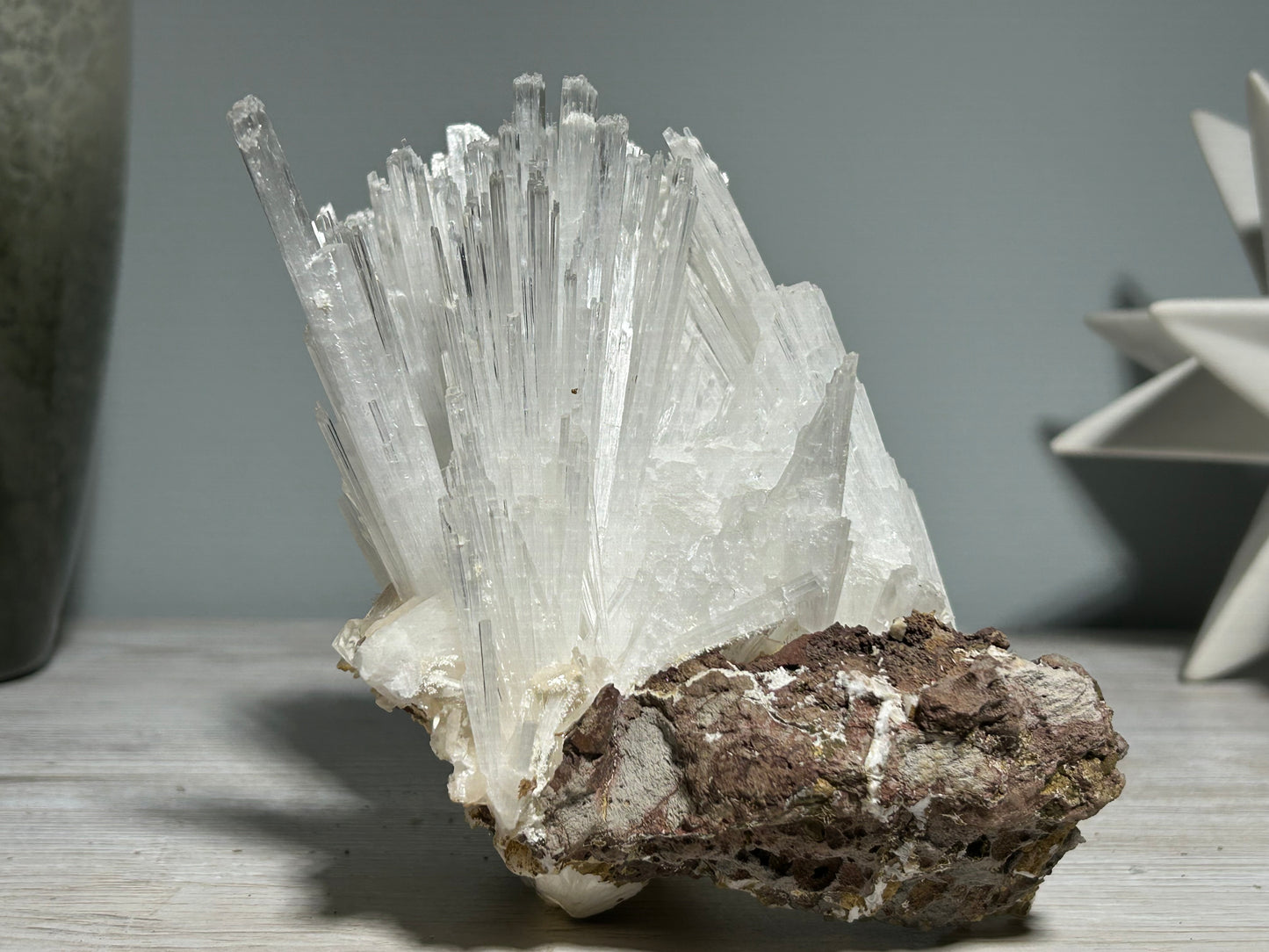 Natural Scolecite Cluster (6.6", 167mm)