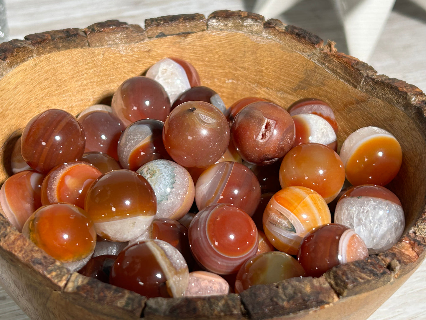 Mini Red Agate Sphere