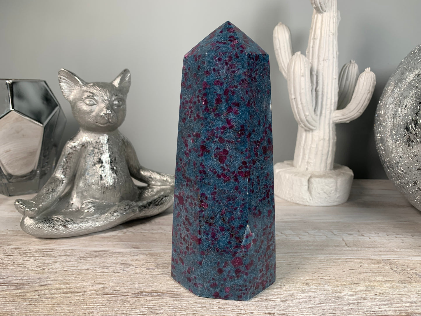 Ruby and Kyanite Tower (7.6", 193mm)