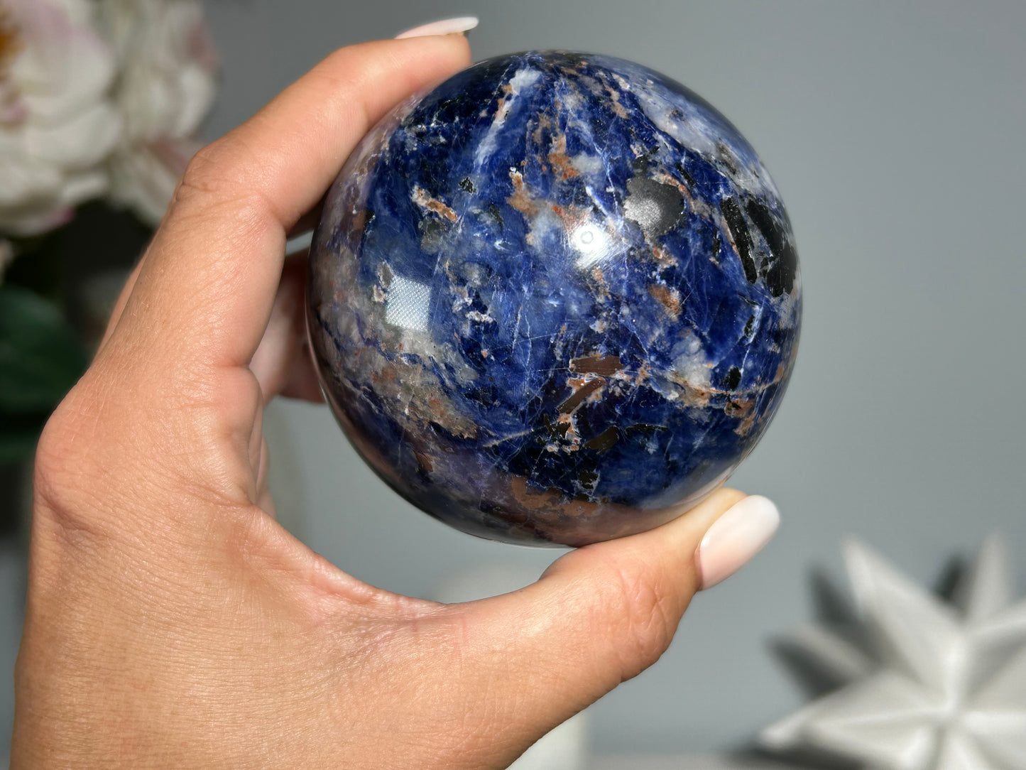 Sodalite Sphere (2.8", 71mm)