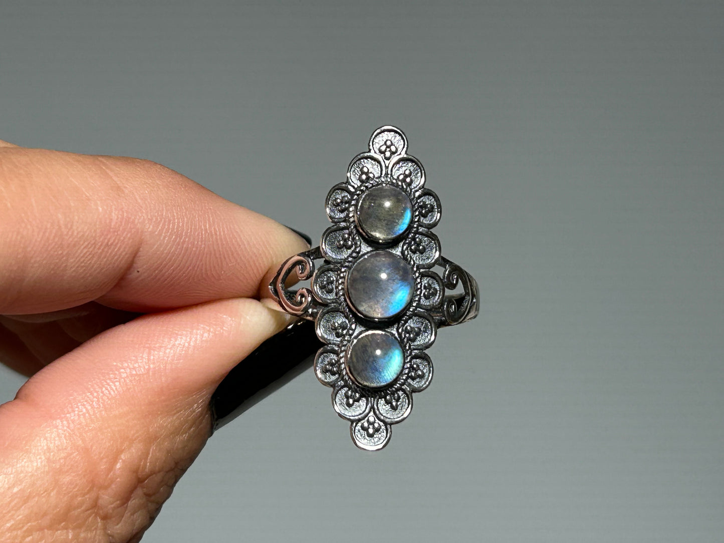 Labradorite Sterling Silver Ring