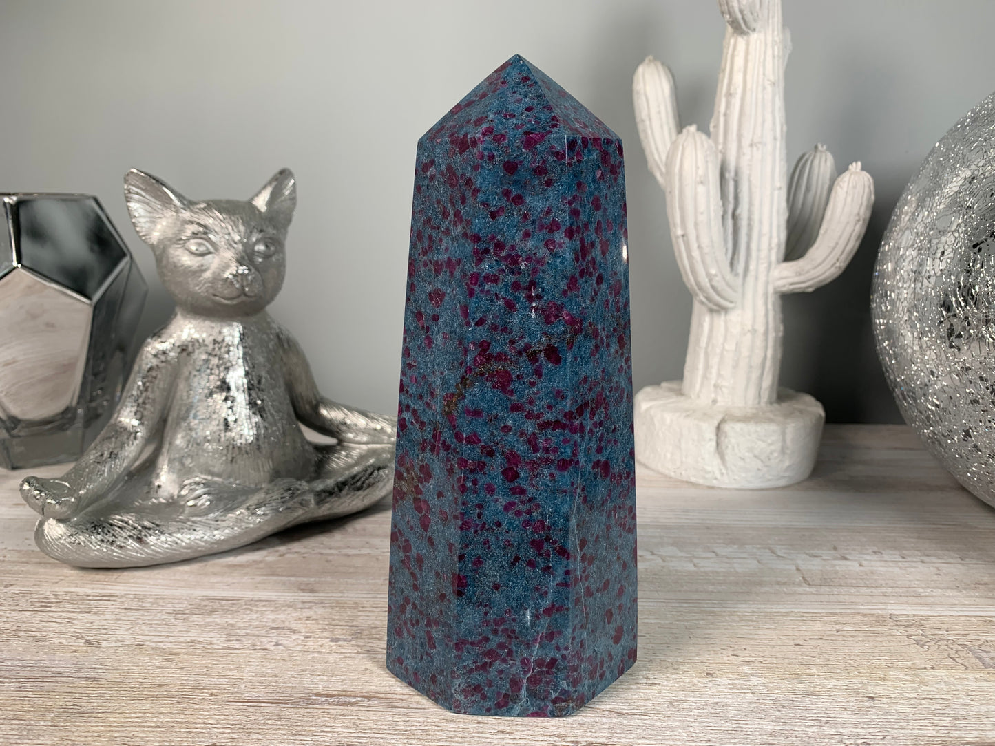 Ruby and Kyanite Tower (7.6", 193mm)