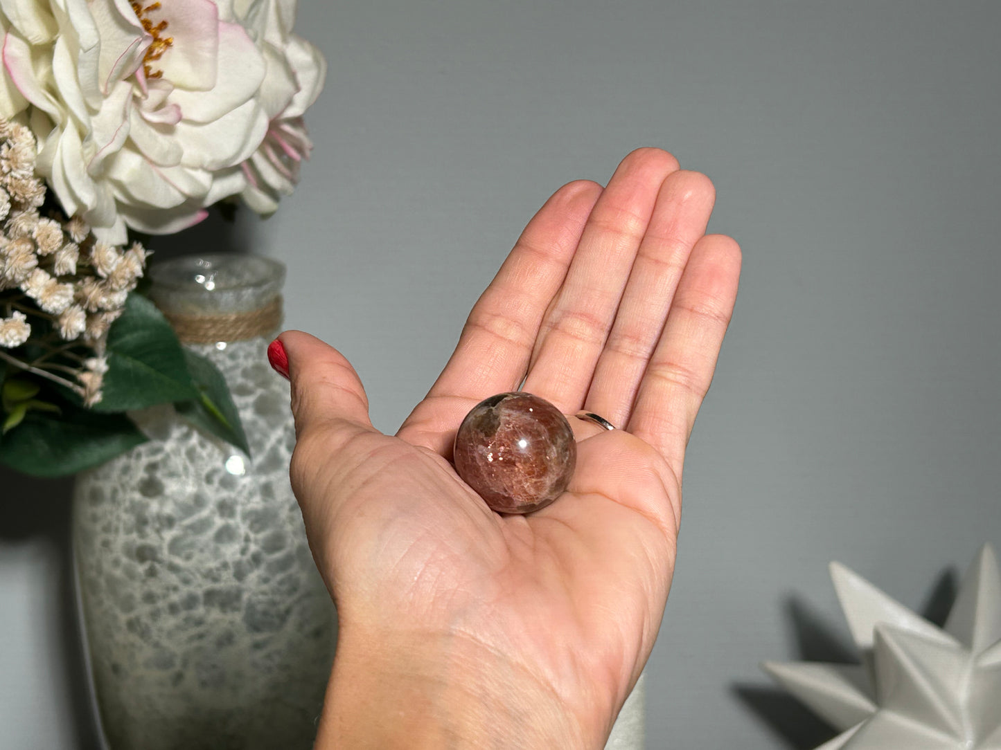 Confetti Sunstone Sphere (1", 26mm)
