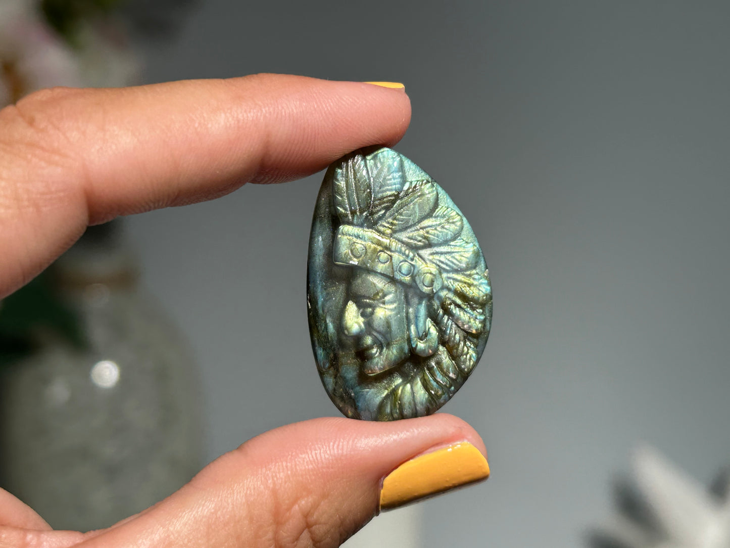 Labradorite Indian Head