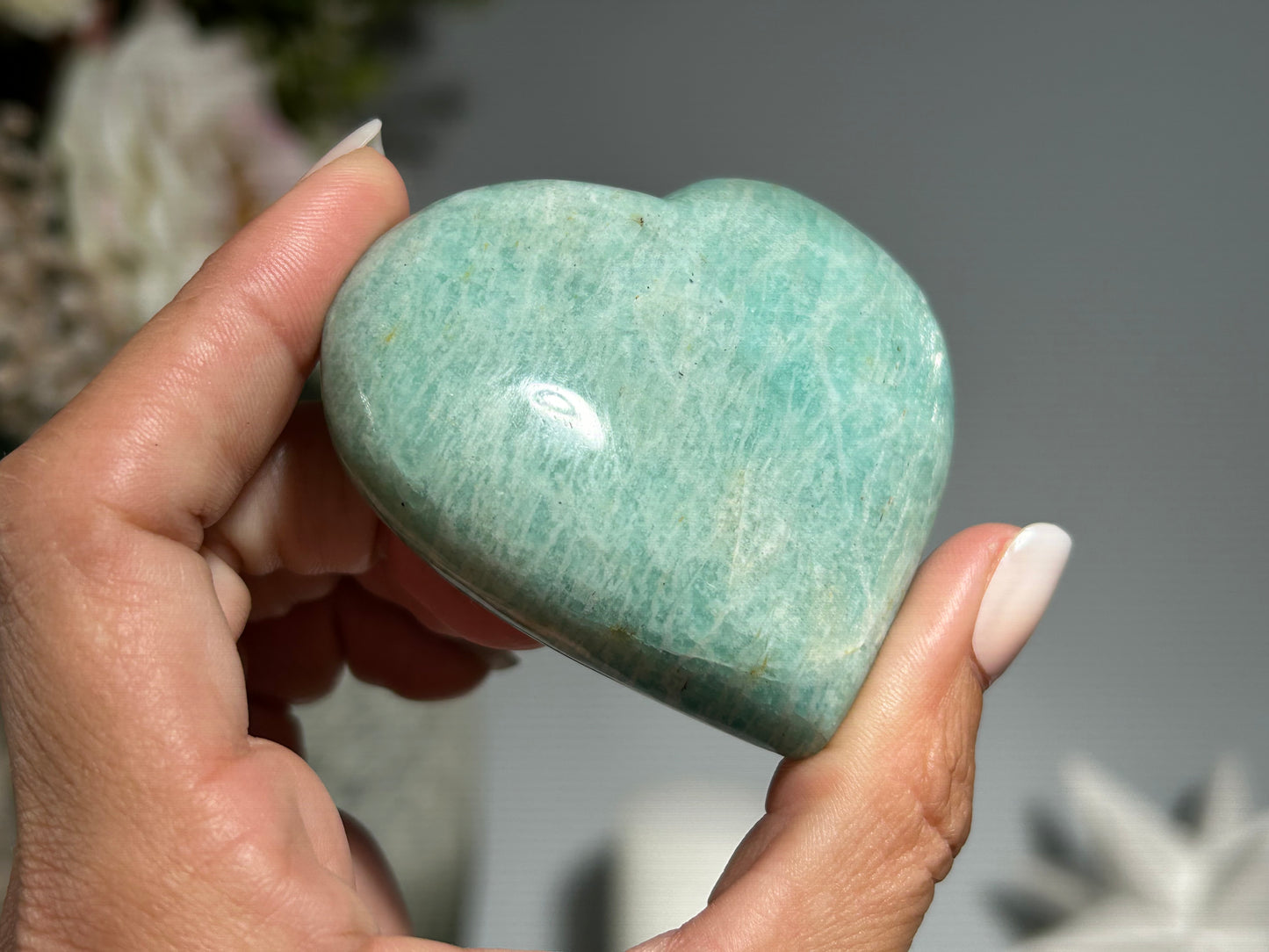 Amazonite Heart (2.6", 66mm)