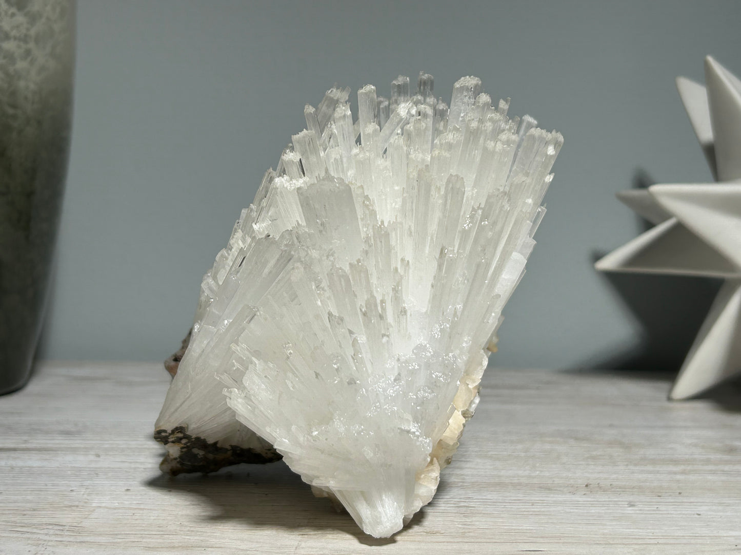Natural Scolecite Cluster (6.6", 167mm)