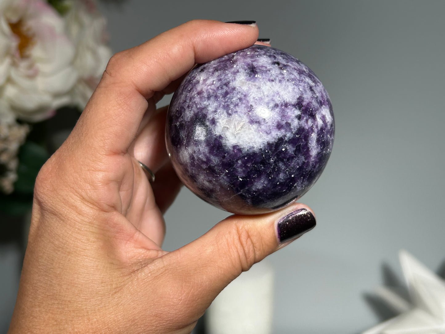 Lepidolite Sphere (2.2", 56mm)