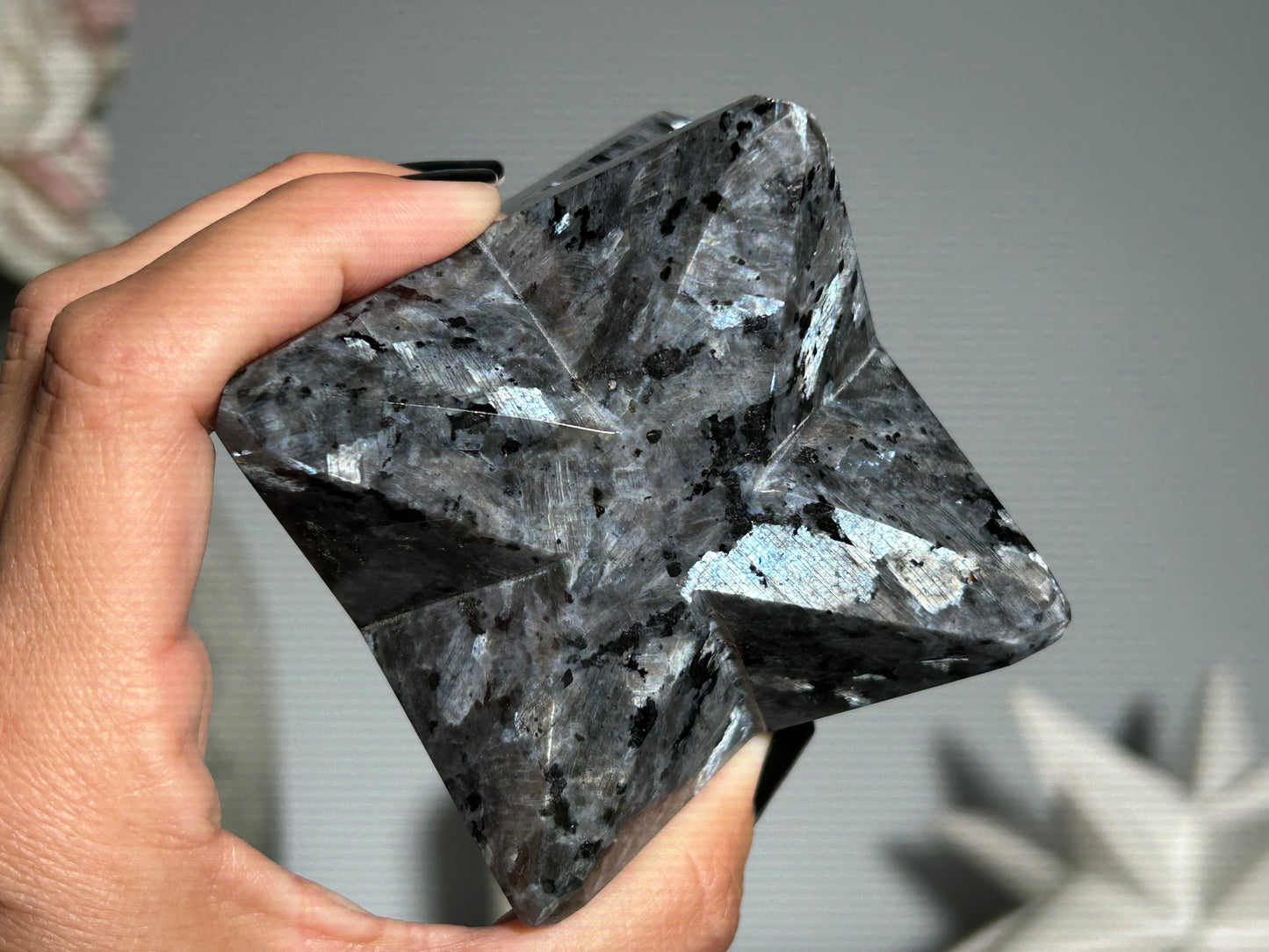 Larvikite Merkaba (3.2", 82mm)