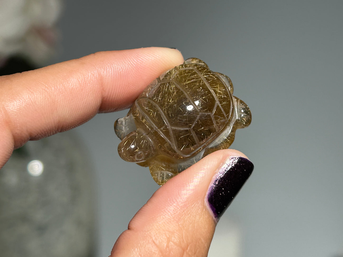 Rutilated Quartz Turtle (1.1”, 28mm)