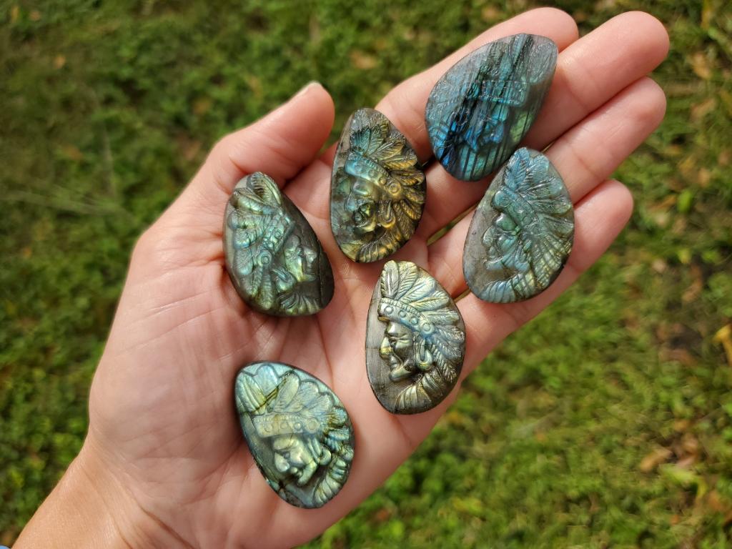 Labradorite Indian Head