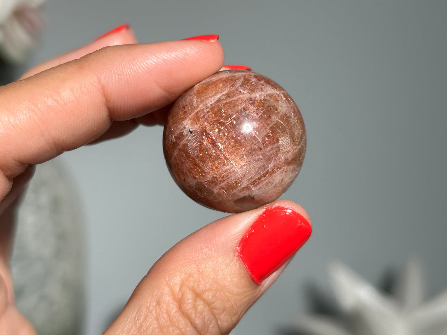 Confetti Sunstone Sphere (1", 26mm)