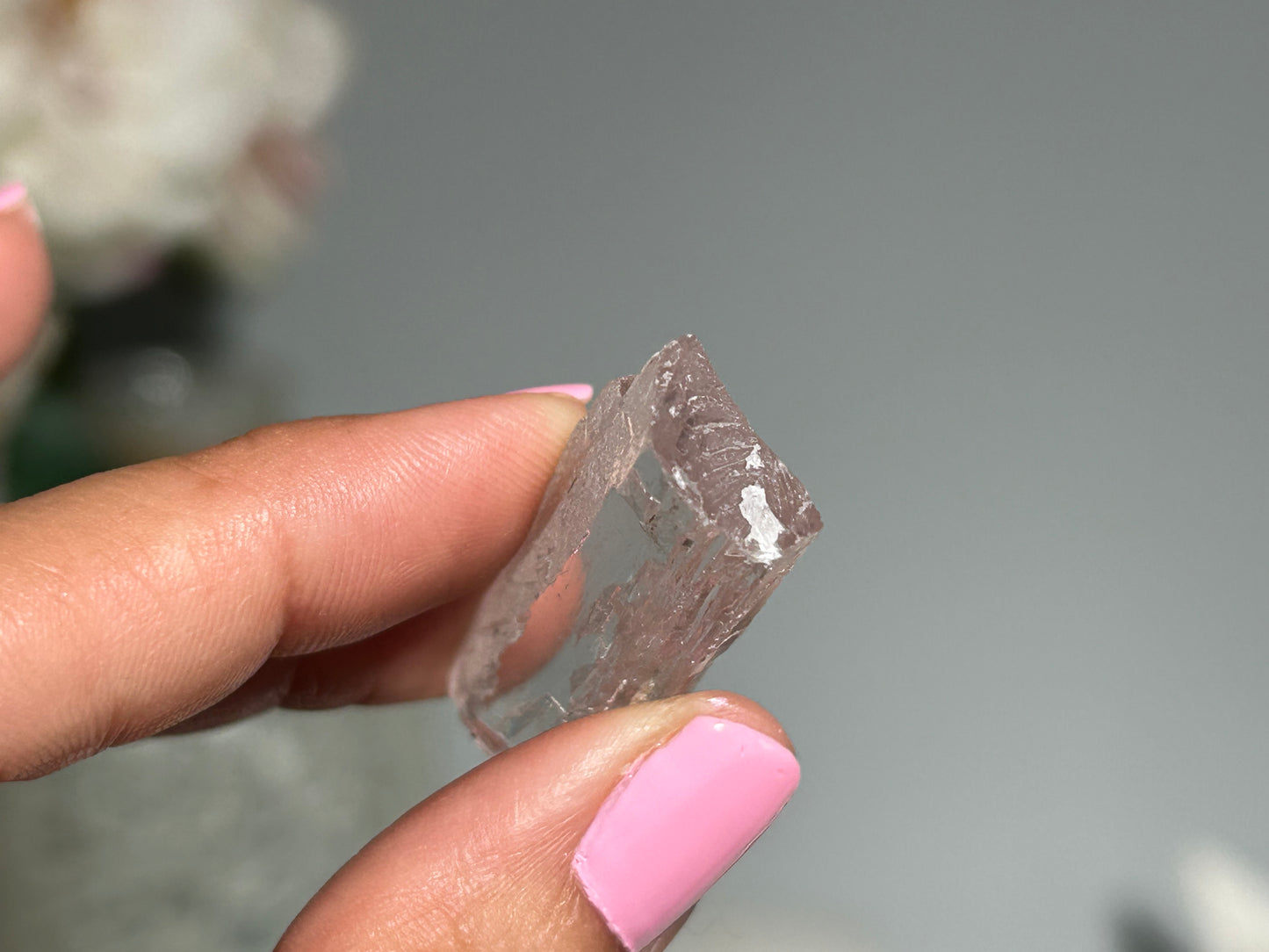Natural Clear Kunzite Point (1.5", 38mm)