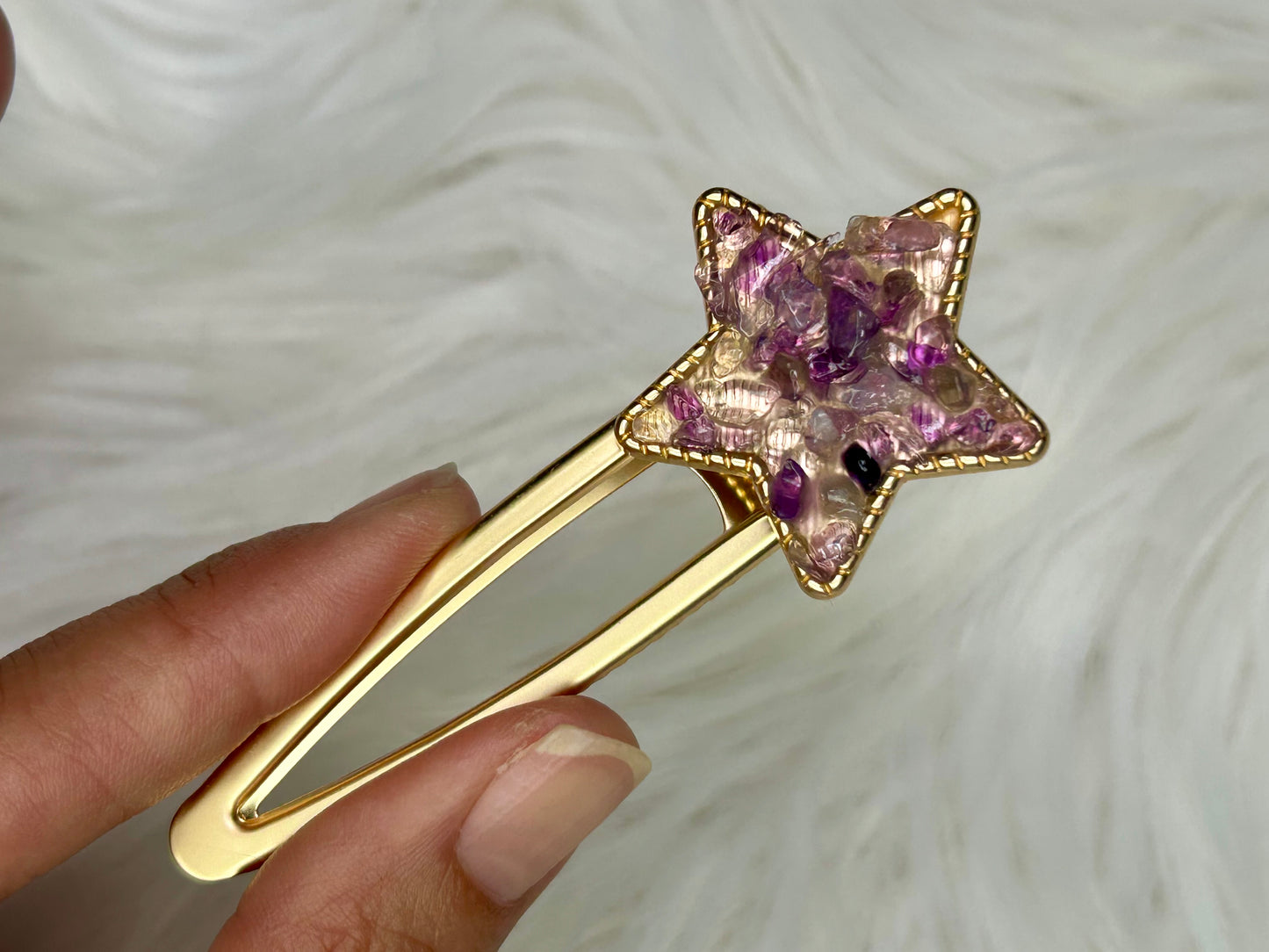 Crystal Star Hair Clip