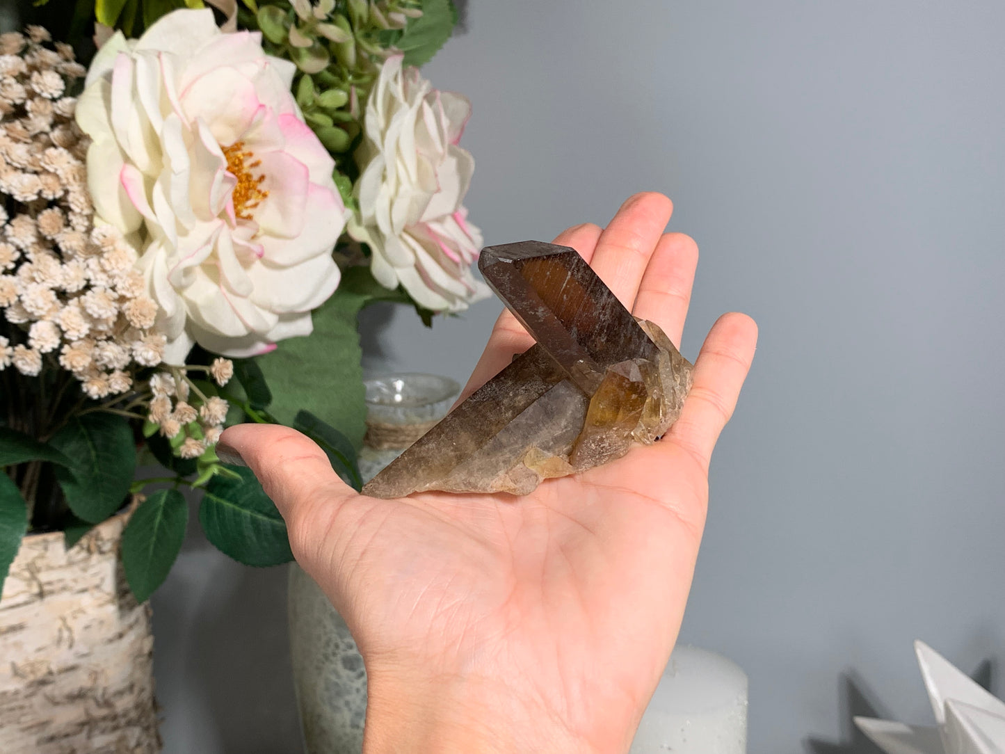 Smoky Citrine Cluster (3.5", 89mm)