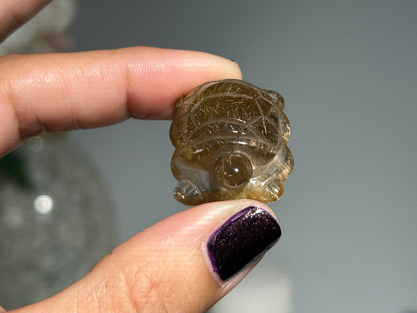 Rutilated Quartz Turtle (1.1”, 28mm)