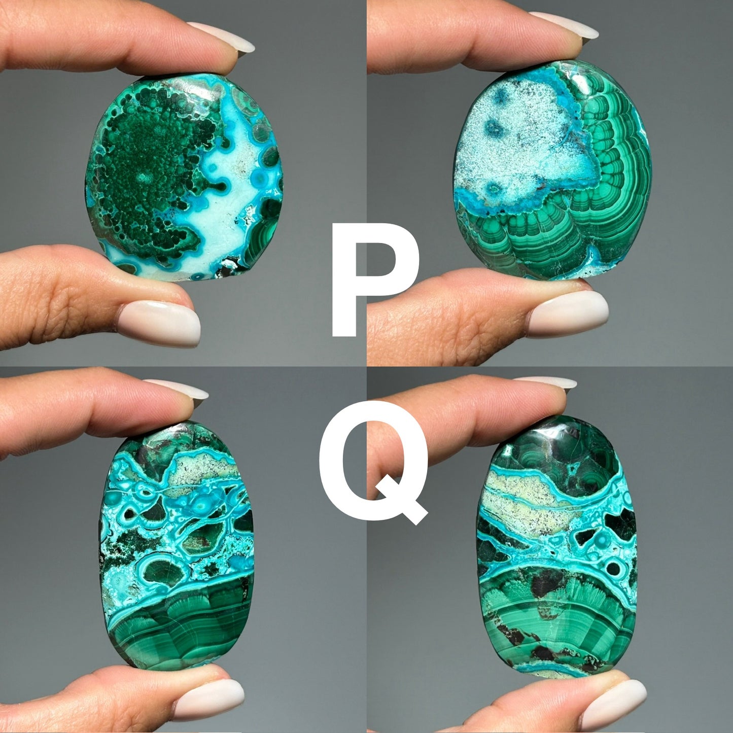Malachite Chrysocolla Palm Stone