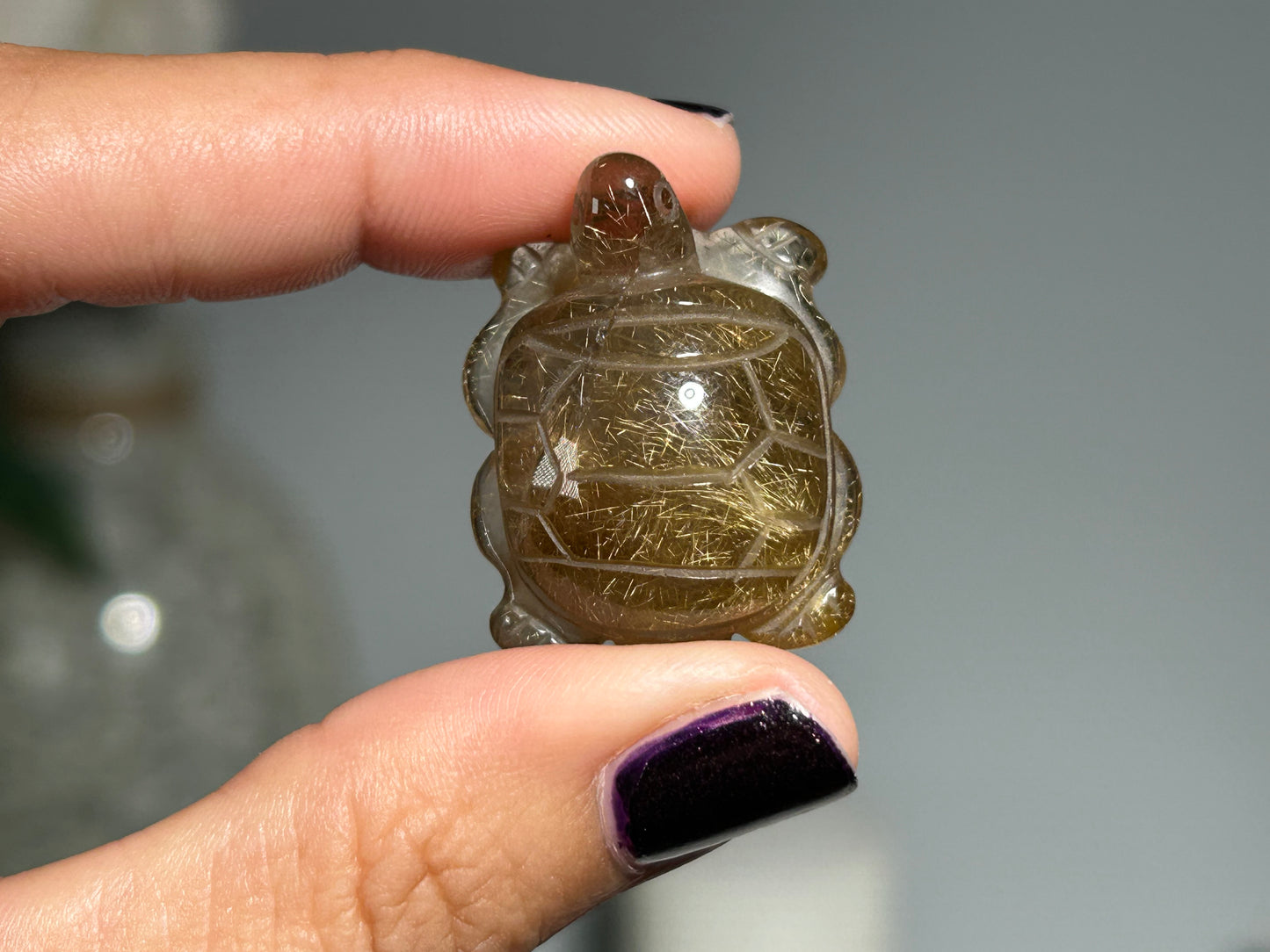 Rutilated Quartz Turtle (1.1”, 28mm)