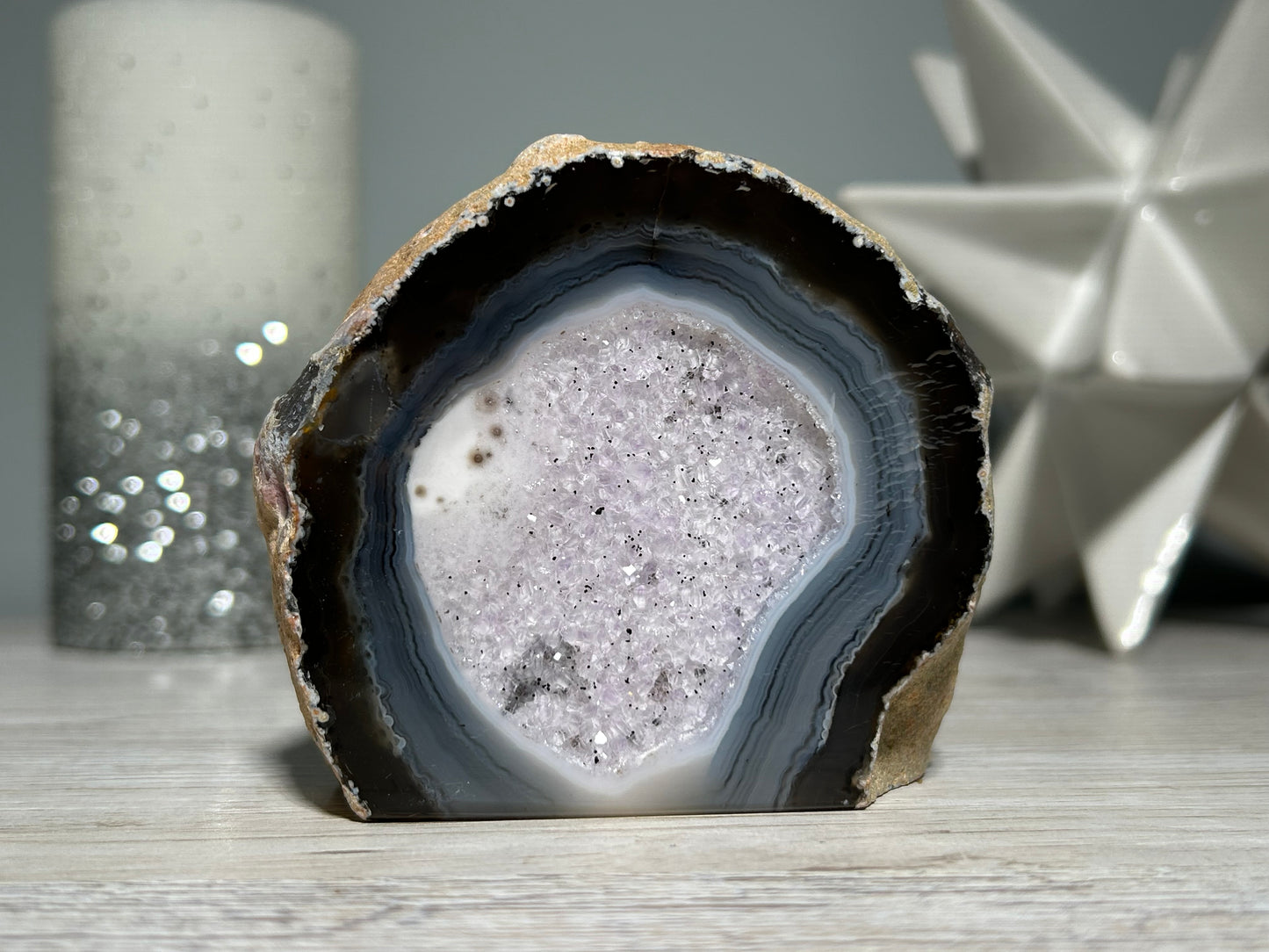 Agate Geode (3", 75mm)
