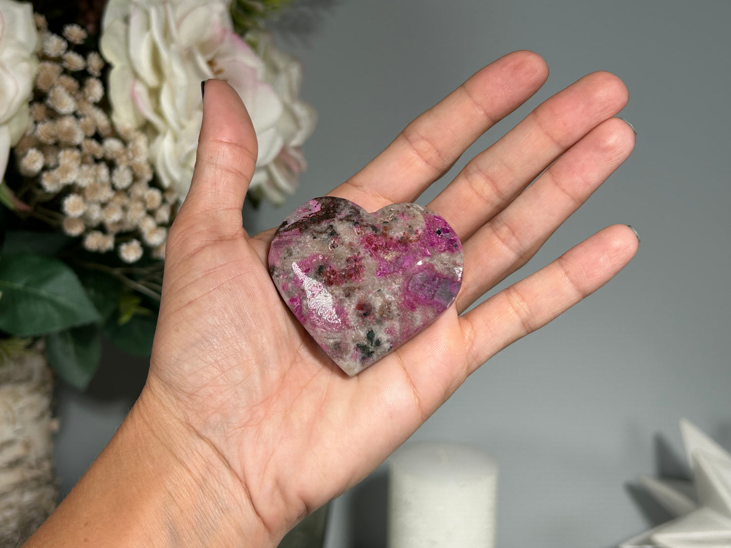 Cobalto Calcite Heart (2.2", 56mm)