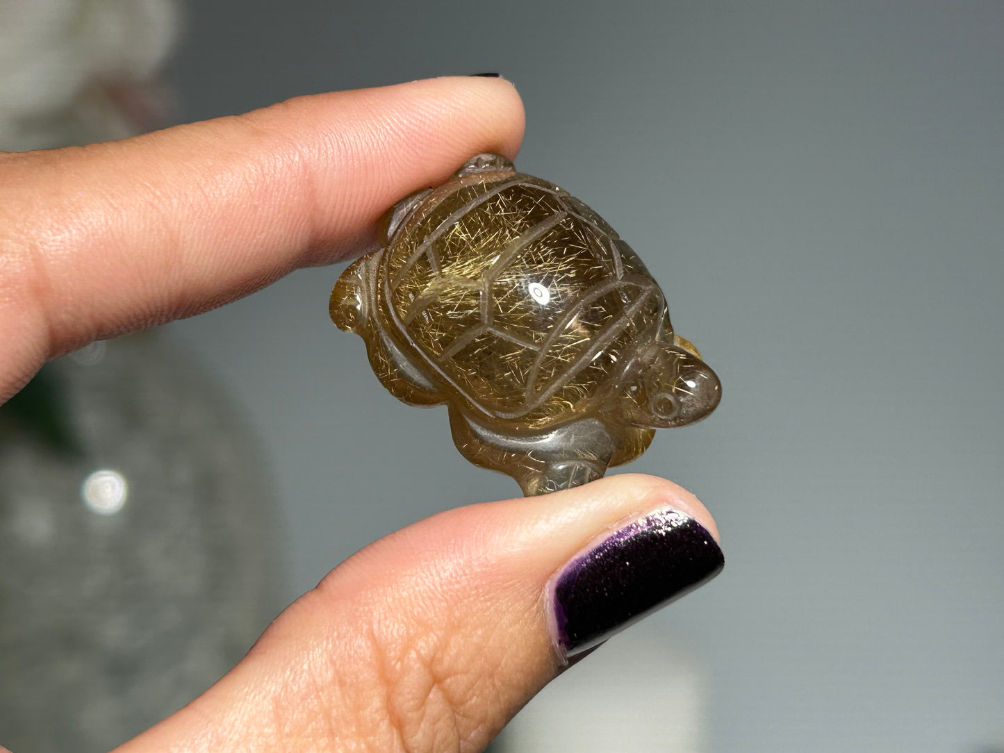 Rutilated Quartz Turtle (1.1”, 28mm)