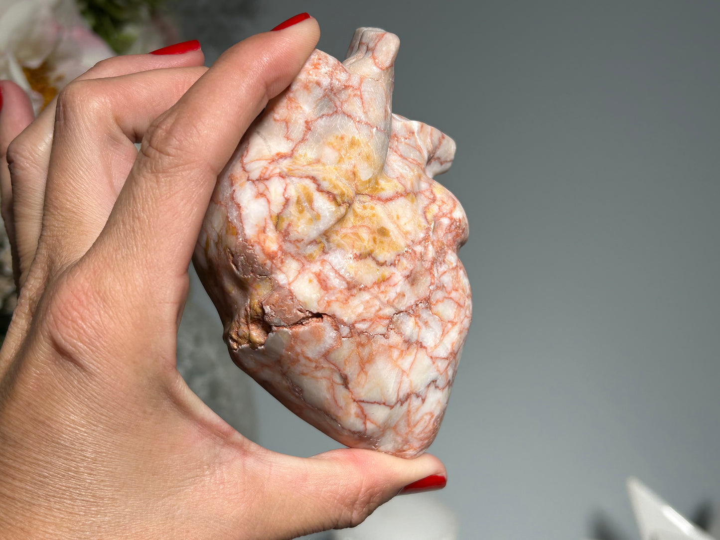 Red Vein Jasper Heart (4.2, 106mm)
