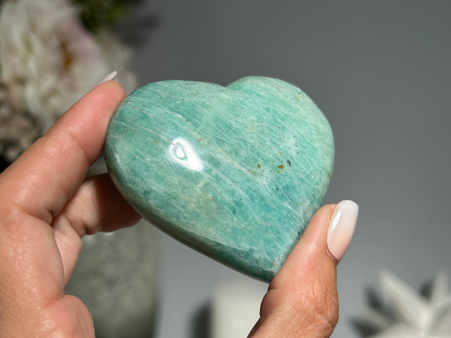 Amazonite Heart (2.6", 66mm)