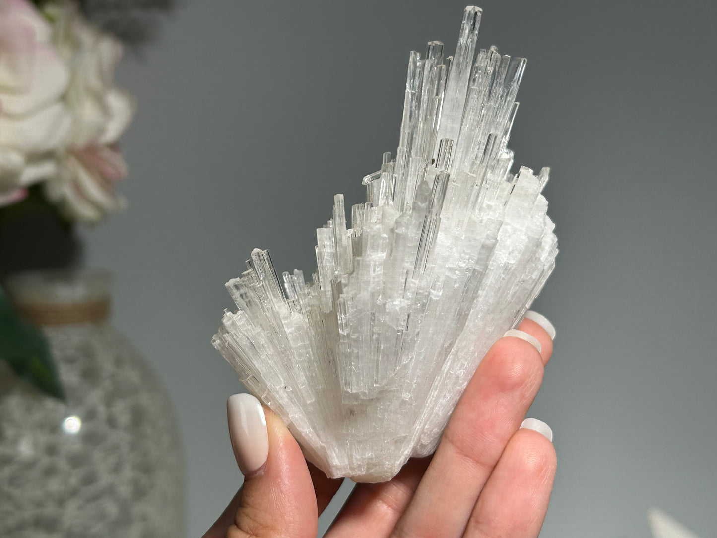 Natural Scolecite Cluster (3.9", 99mm)