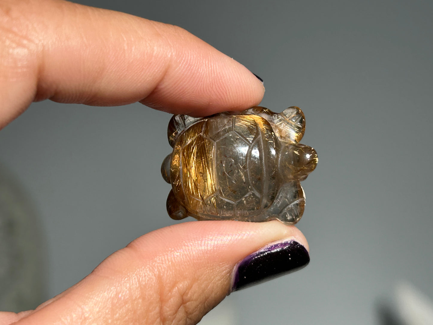 Rutilated Quartz Turtle (1”, 25mm)