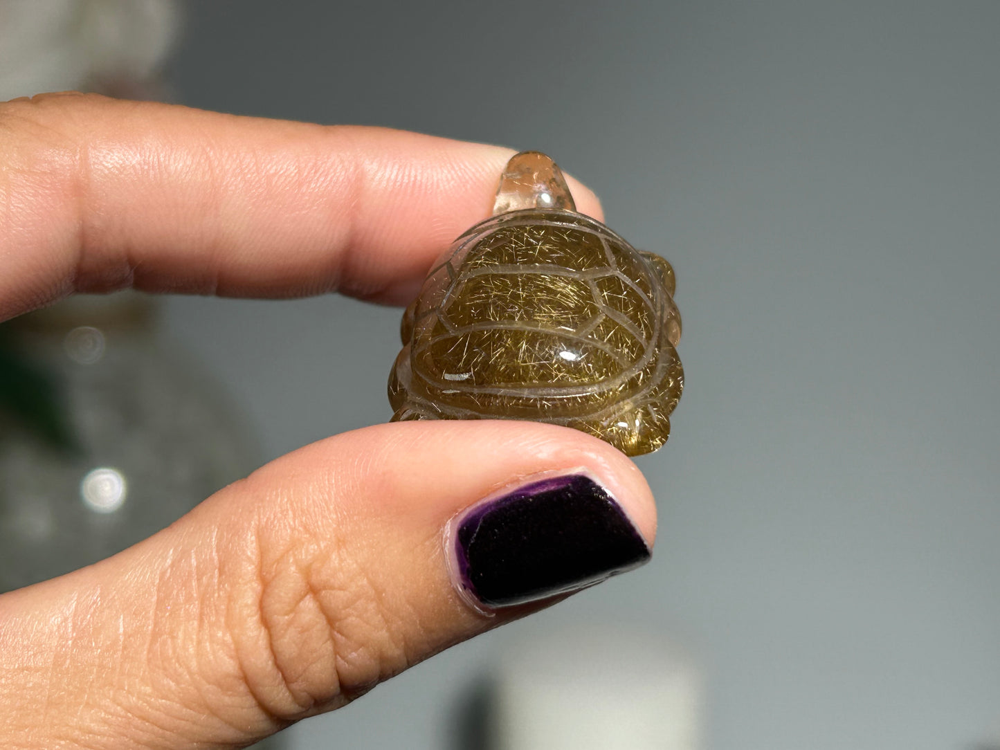 Rutilated Quartz Turtle (1.1”, 28mm)