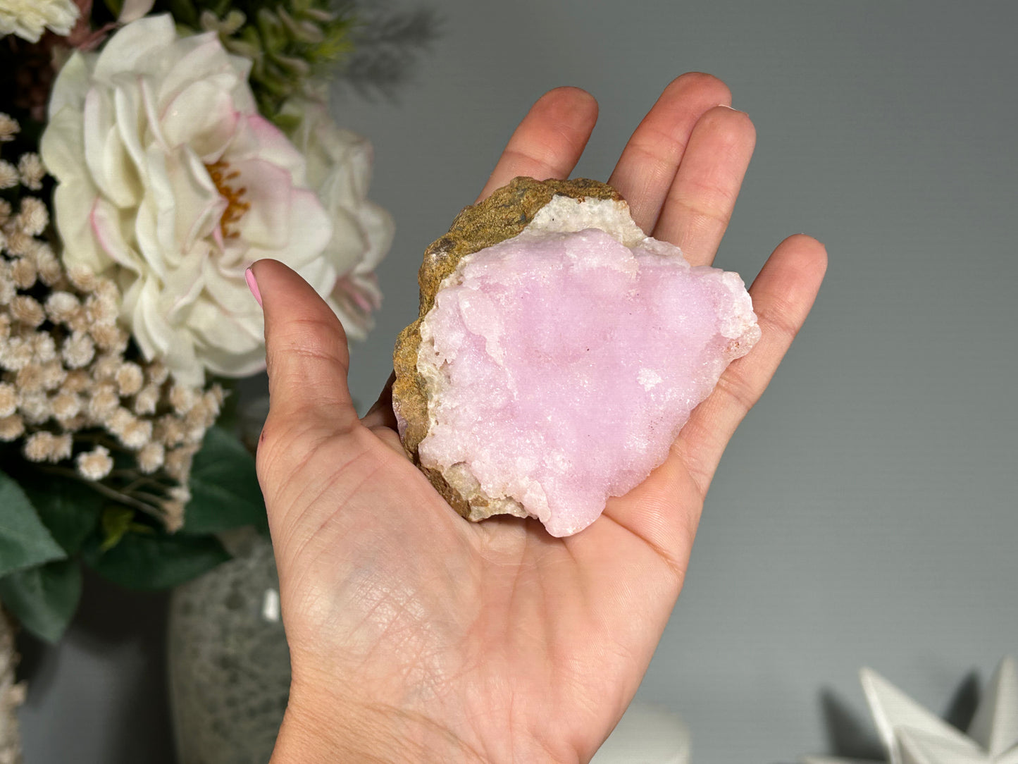 Natural Pink Aragonite (3.2", 80mm)