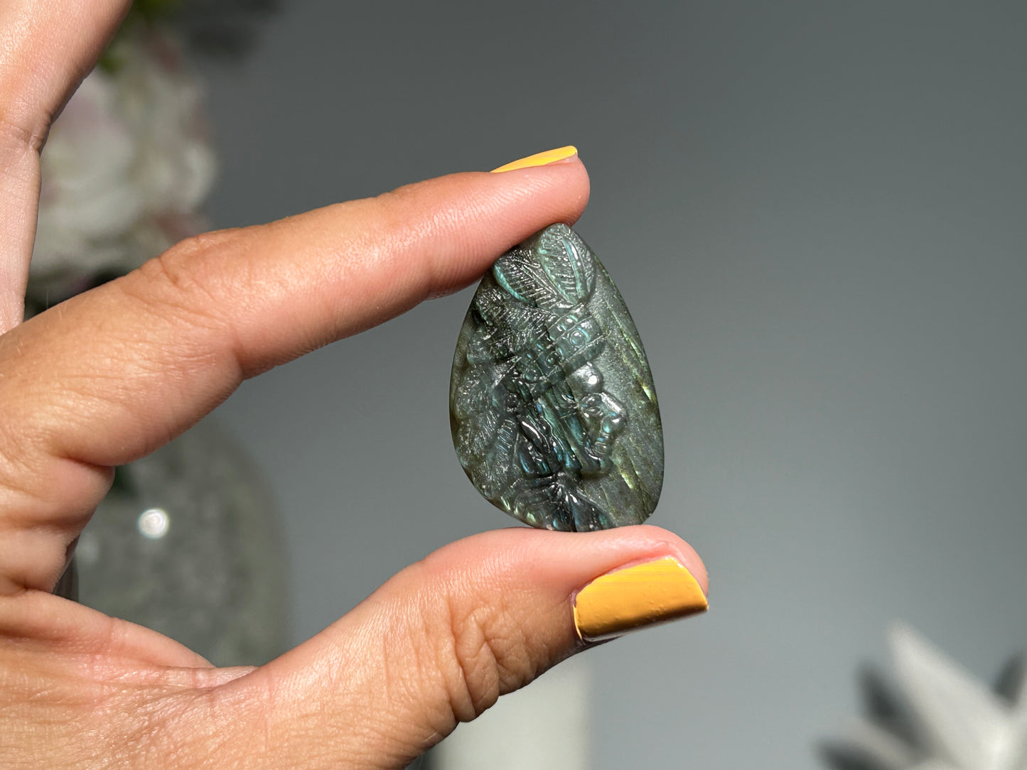 Labradorite Indian Head