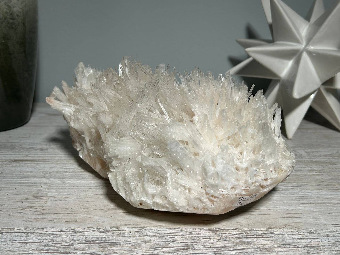 Natural Scolecite with Stilbite Cluster (9.7", 246mm)