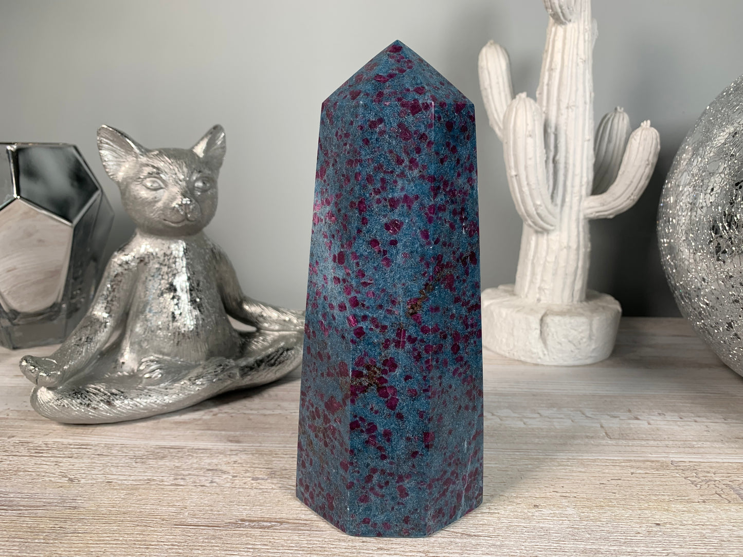 Ruby and Kyanite Tower (7.6", 193mm)