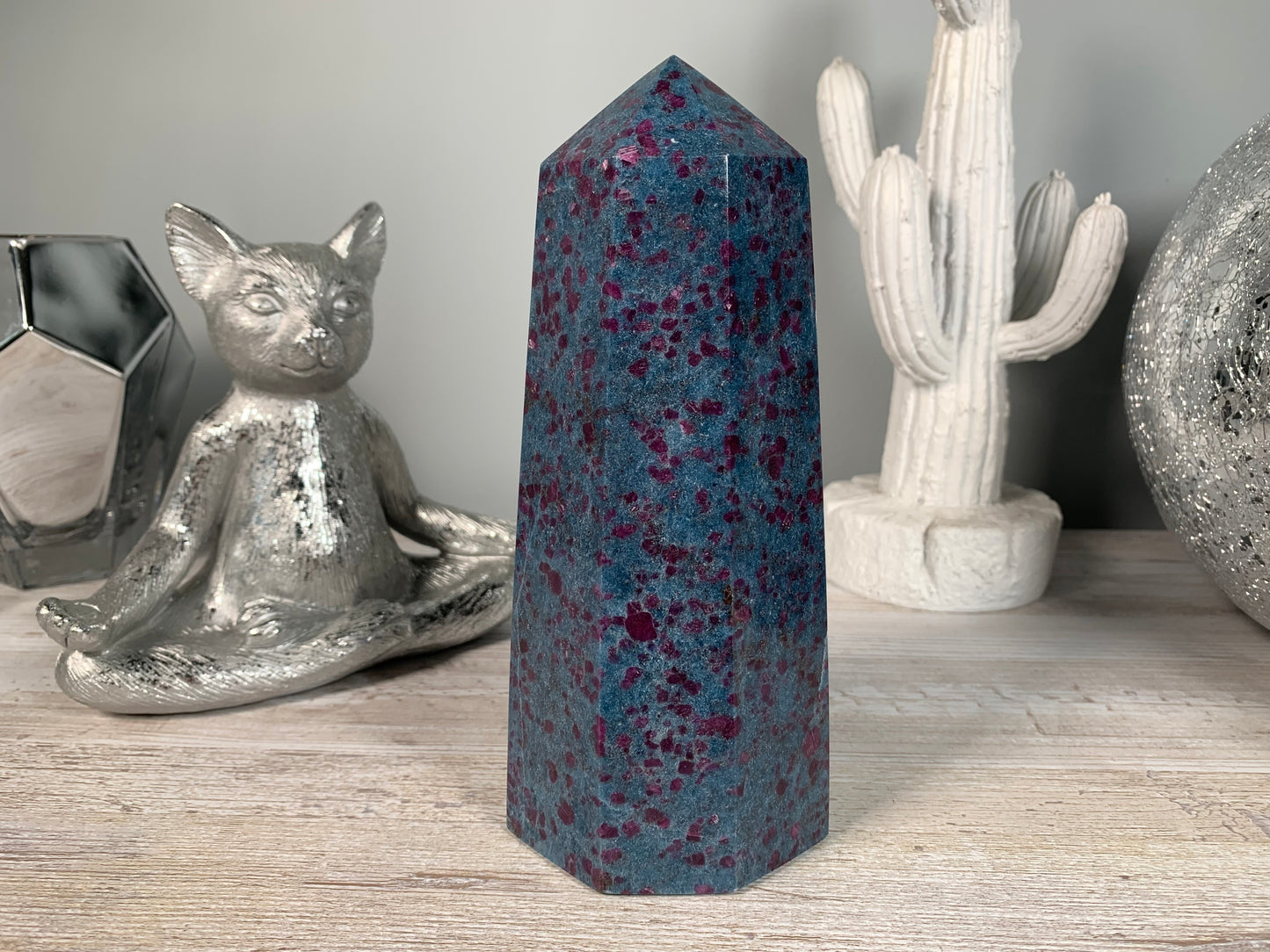 Ruby and Kyanite Tower (7.6", 193mm)