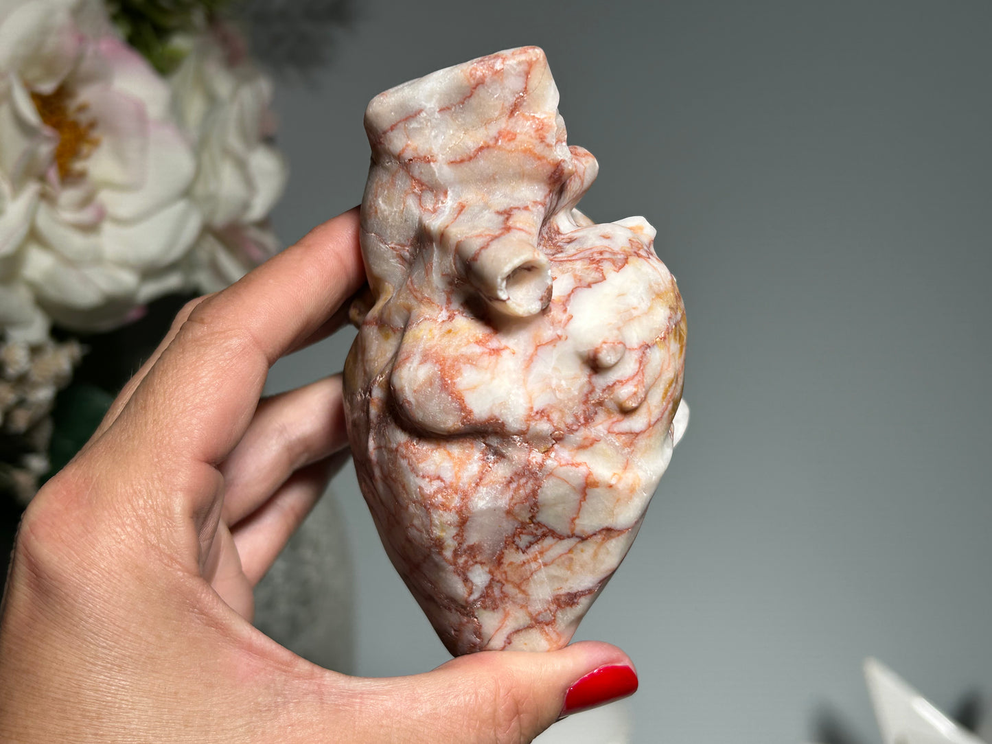 Red Vein Jasper Heart (4.2, 106mm)