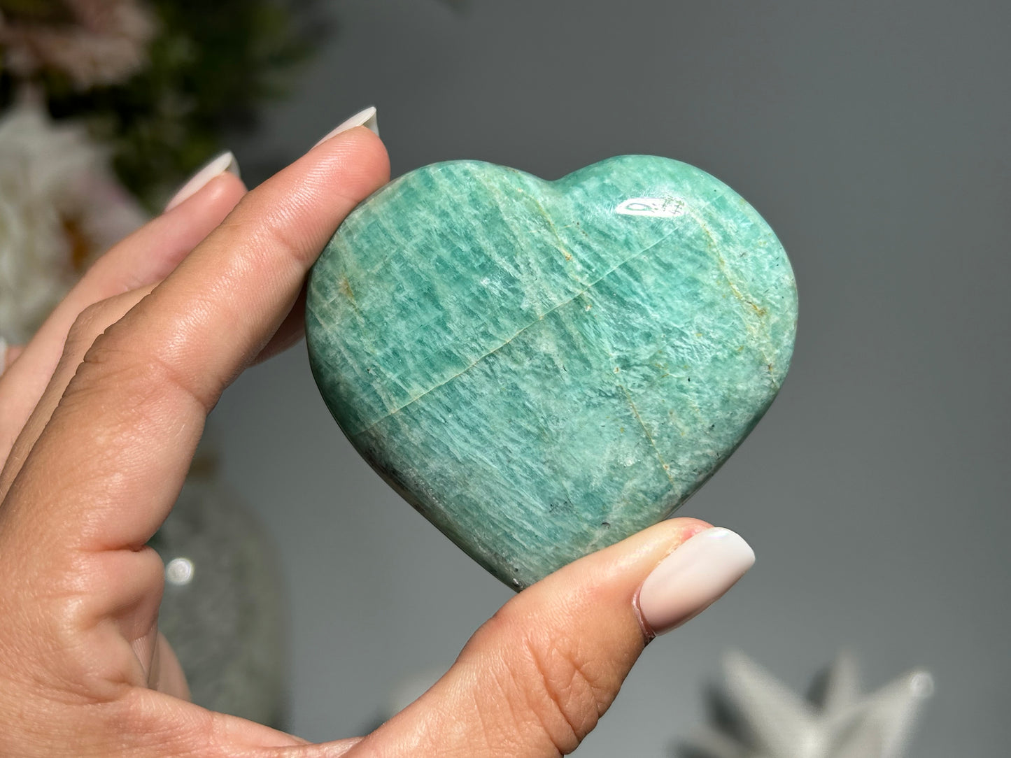 Amazonite Heart (2.5", 63mm)