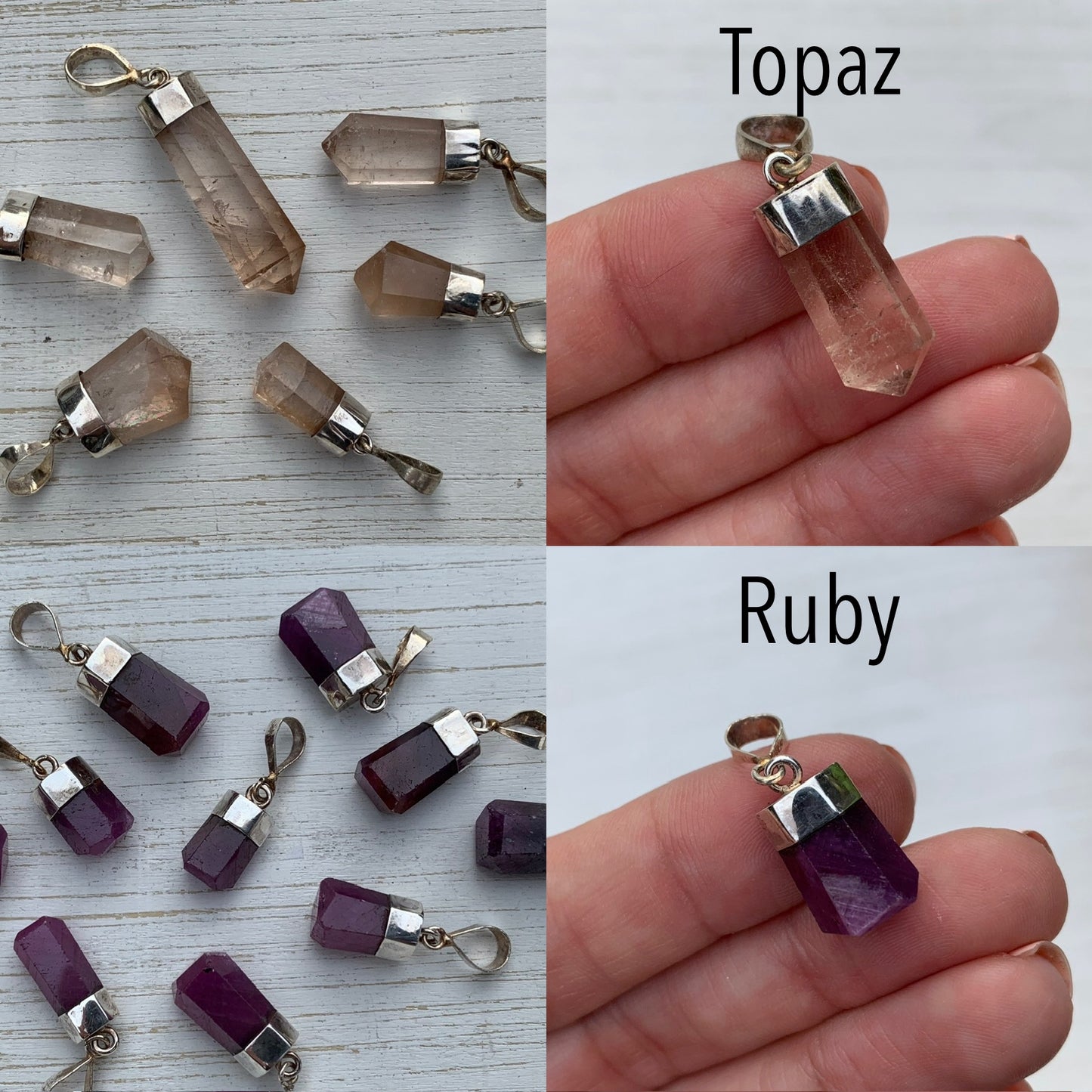 Sterling Silver Gemstone Pendant