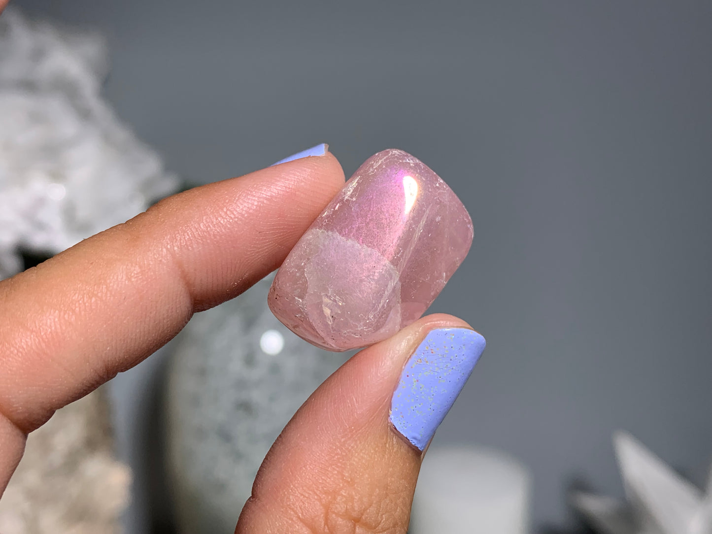 Tumbled Pink Aura Quartz