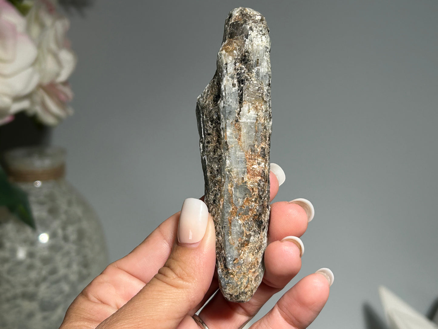 Blue Kyanite with Silver Sheen (4", 102mm)