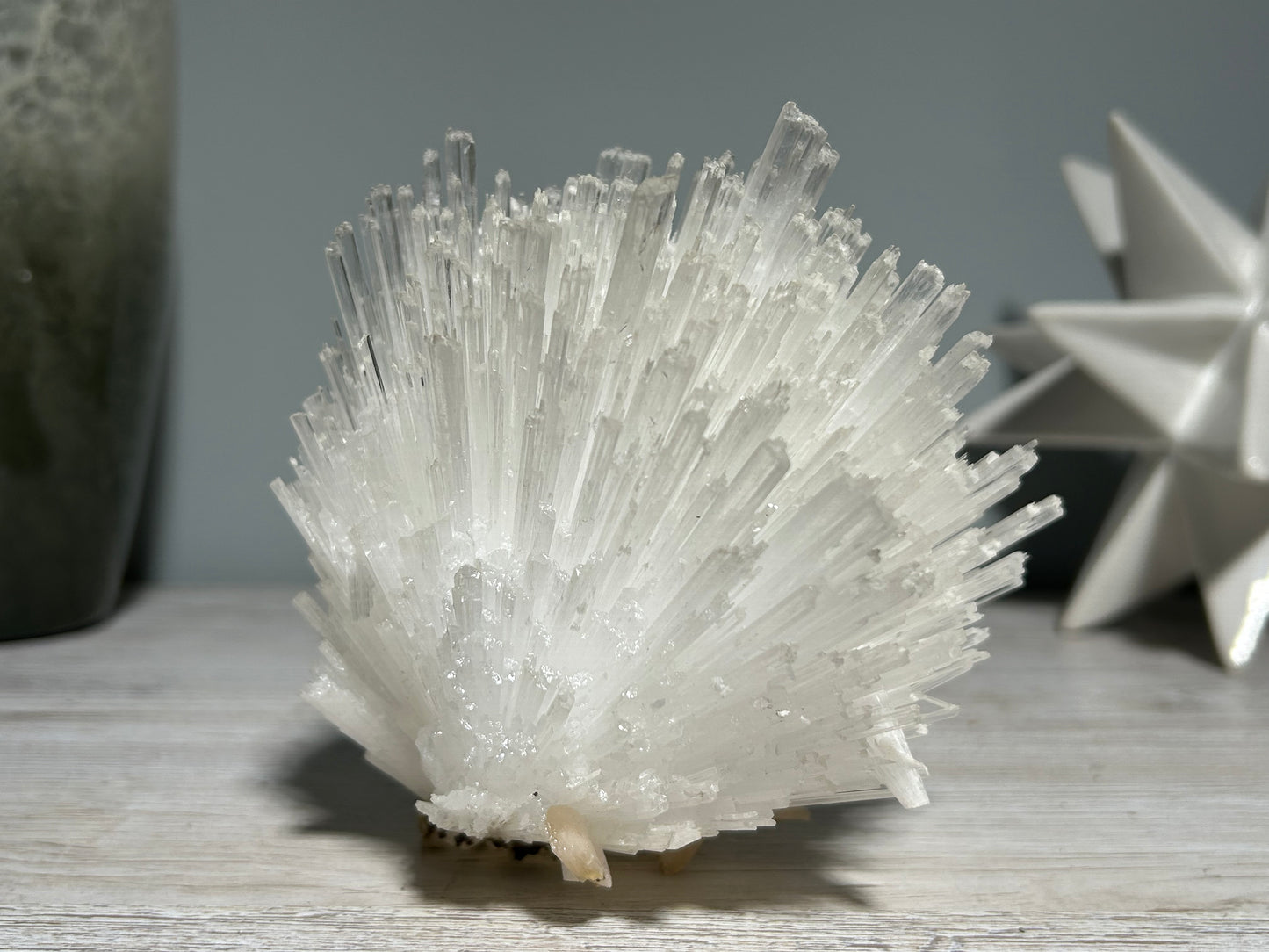 Natural Scolecite with Stilbite Cluster (6.6", 168mm)