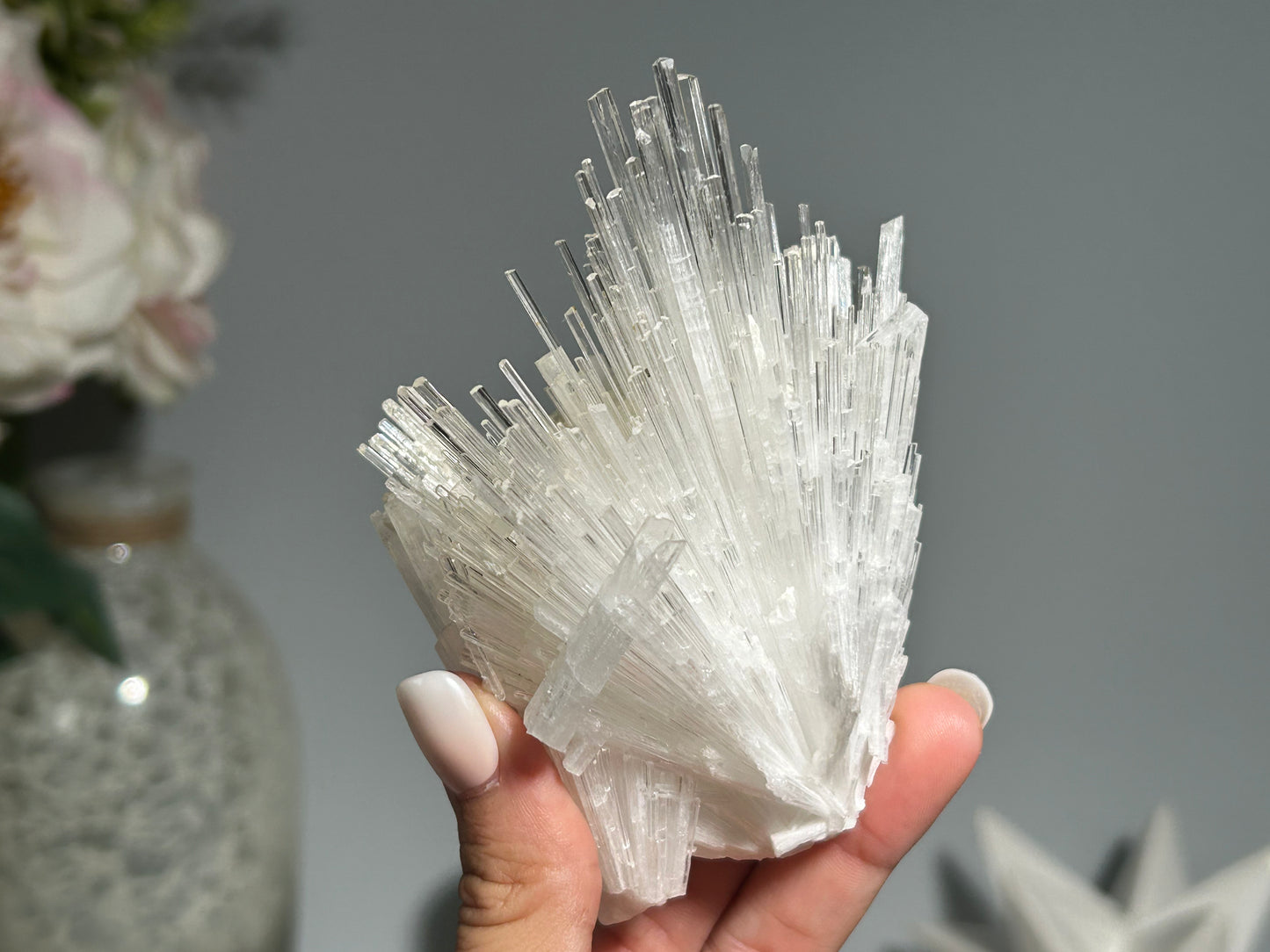 Natural Scolecite Cluster (4.4", 111mm)