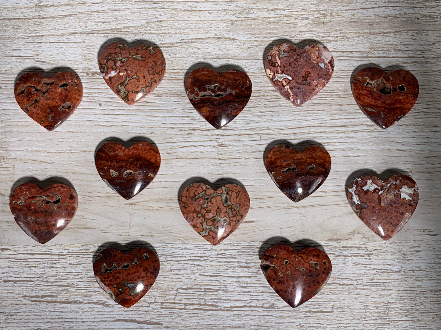 Red Ocean Jasper Heart