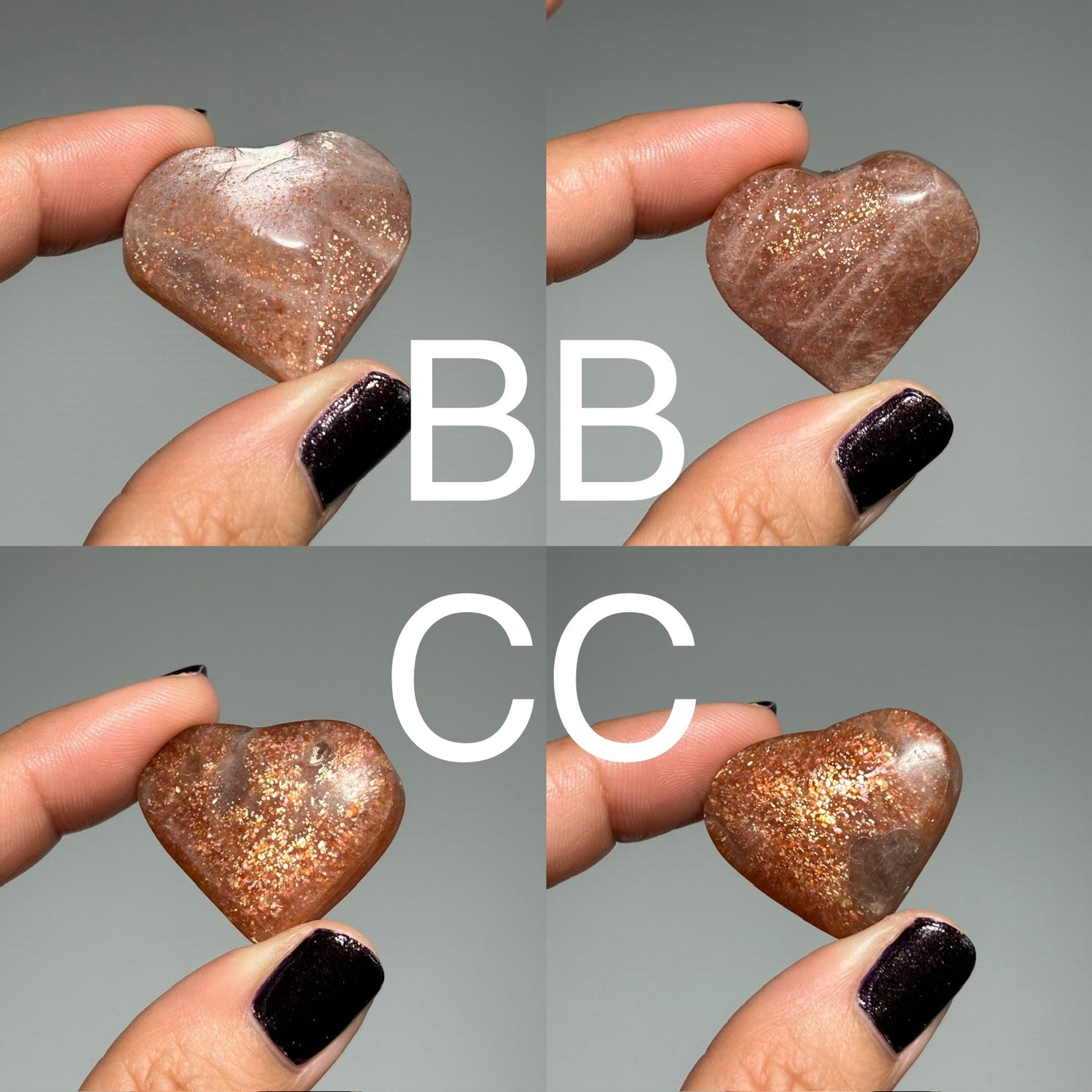 Confetti Sunstone Heart