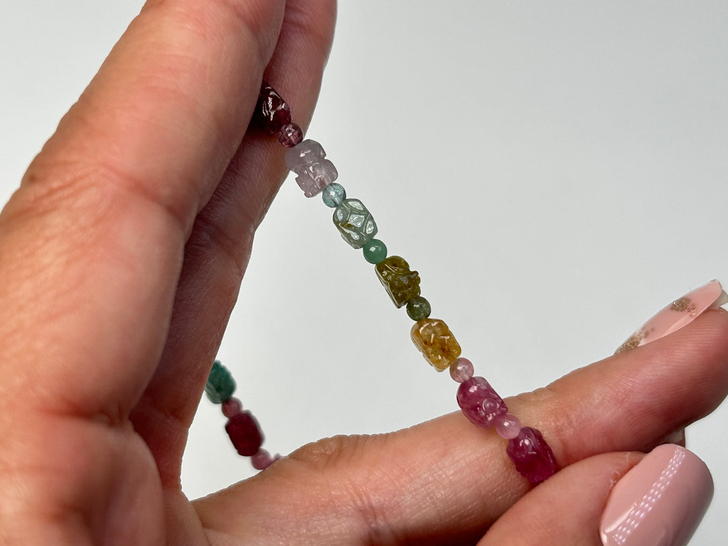 Rainbow Tourmaline Pixiu Bracelet